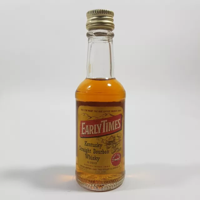 Early Times Kentucky Straight Bourbon Circa 1970's Miniature