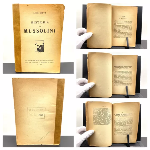 1932 Historia de Mussolini, Luis Roya, Fascismo, Segunda Guerra Mundial