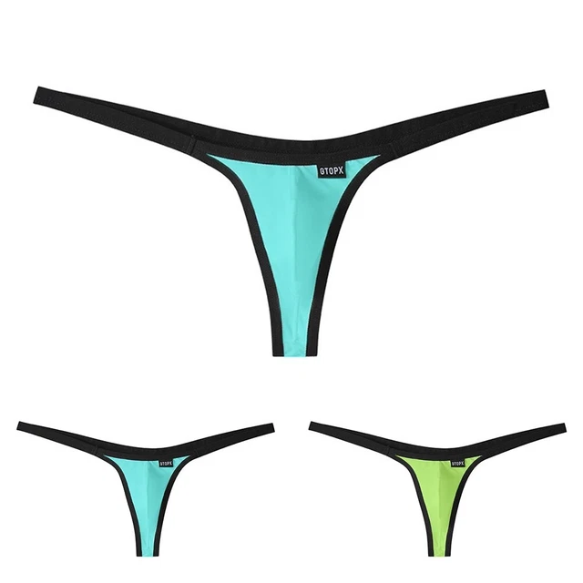 Biancheria Intima Bassa Schiena Mutande Slip G-String Uomo - Foto 6