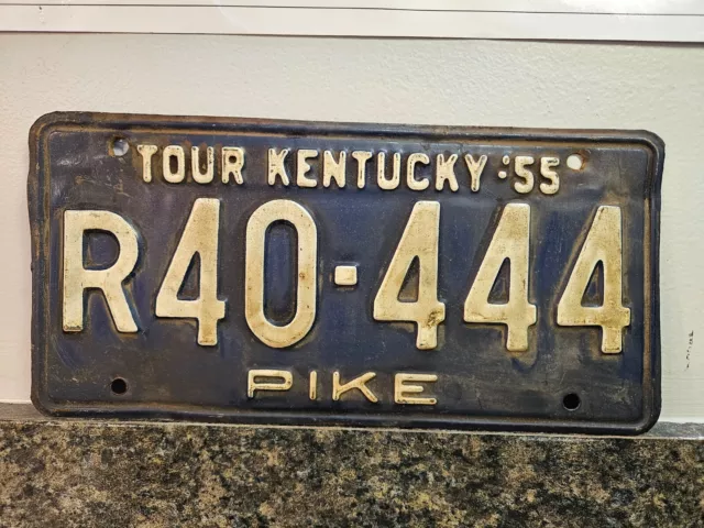 1955 Tour Kentucky License Plate Pike County (Lot 524)