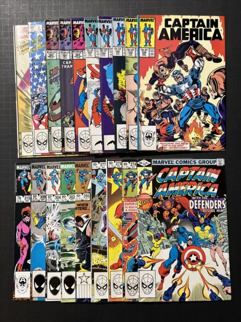 Captain America (MARVEL COMICS) 19 COMIC BOOKS TOTAL - CLASSIC SUPERHERO LOT