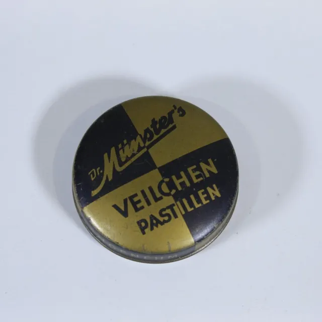 alte Blechdose Dr. Münster´s Veilchen Pastillen Vintage Sammler Dose Münster