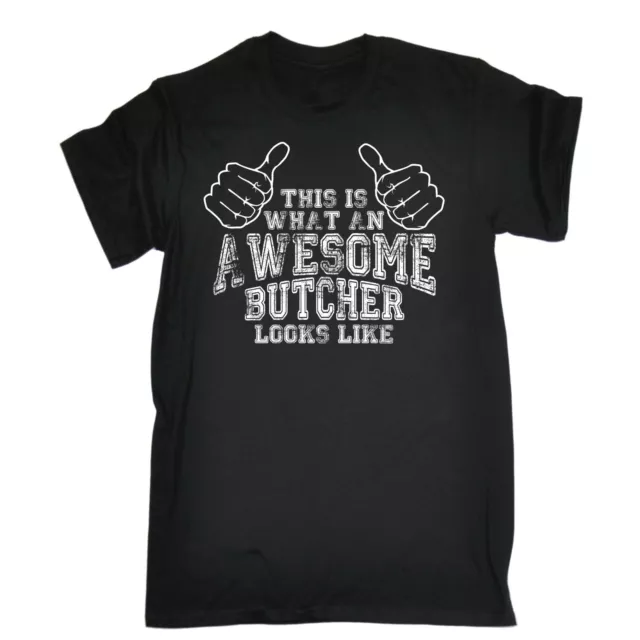 AWESOME BUTCHER T-SHIRT tee butchers game funny birthday gift present for him