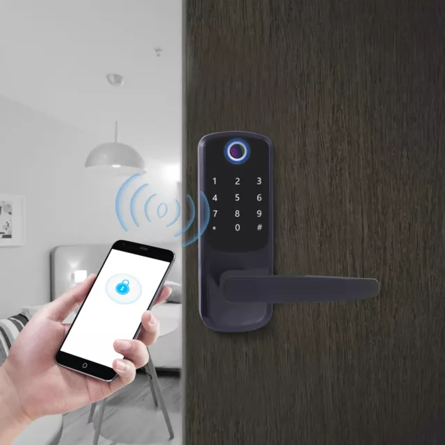 Smart Door Lock Password Fingerprint Ic Card Unlock Key Intelligent Control USB