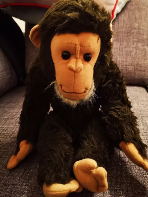 Vintage 1985. Plush Monkey. World Wildlife Fund. 12" Vgc