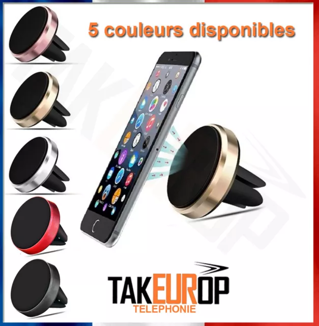 Support Magnetique  Porte Telephone Voiture Smartphone Gps Phone Mp3