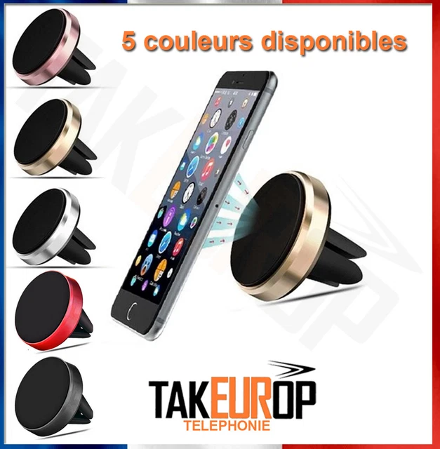 lot de 2] Support Téléphone Voiture Magnétique avec Adhésif 3M