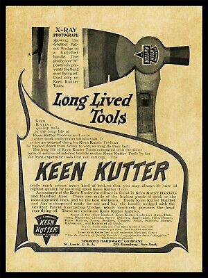 1905 Keen Kutter Tools, Simmons NEW Metal Sign 24"x30" USA STEEL XL Size 7 lbs.