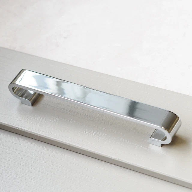 Kitchen Cupboard Handle Chrome Polished 160mm Cabinet Drawer Door Furniture Pull