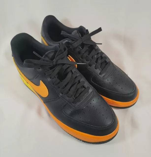 Nike Air Force 1 Low Black Yellow Orange Men's - CJ0524-001 - US
