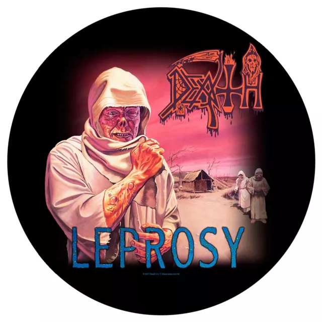 Death Leprosy Circular Jacket Back Patch Official Heavy Metal