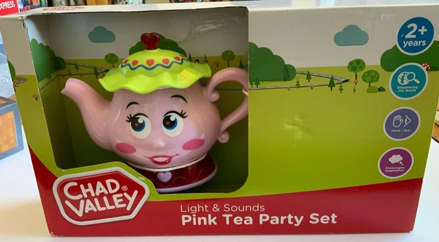 CHAD VALLEY PINK Party Tea Set with Lights Sounds 11 piece set