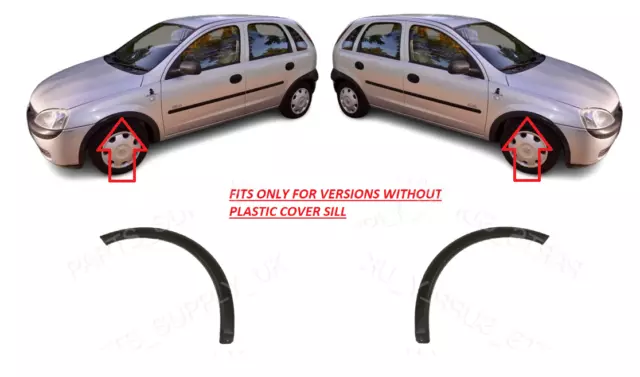 VAUXHALL CORSA C WHEEL ARCH TRIM CLIPS PLASTIC EXTERIOR WING FRONT