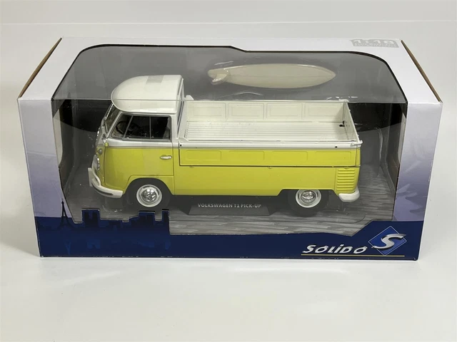 Volkswagen T1 Pick-Up 1950 Jaune & Blanc 1:18 Echelle Solido 1806706 9