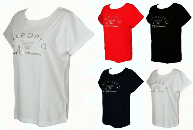 T-shirt maglietta donna manica corta girocollo cotone EMPORIO ARMANI articolo 16