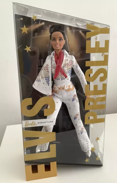 BARBIE SIGNATURE ELVIS Presley Barbie Doll Gold Label NRFB MINT