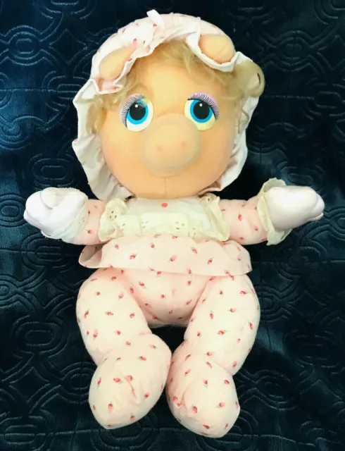 Muppet Babies Miss Piggy 11.5" Toy Hasbro Softies Pampers Mail-in Promo Vtg 1984