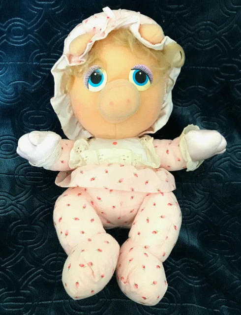 Muppet Babies Miss Piggy 11.5" Toy Hasbro Softies Pampers Mail-in Promo Vtg 1984