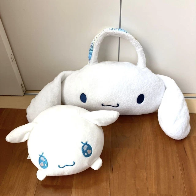 SANRIO CINNAMOROLL FACESHAPED bag + cinnamon roll stuffed toy 47.08