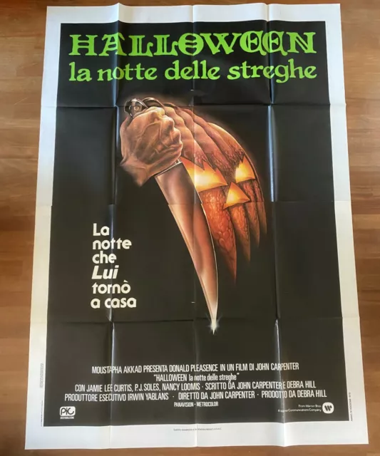 C,Manifesto,Poster 4F,Halloween La Notte Delle Streghe John Carpenter 1 Ed.1979