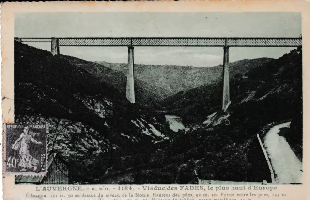 Cpa Viaduc Des Fades Highest In Europe