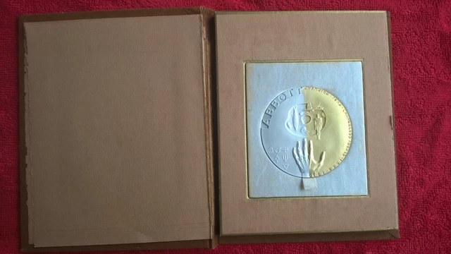 Raymond Loewy Art Deco Medallion Abbotts Labratory 50 Years Raymond Loewy Art Deco Medallion Abbotts Labratory 50 Years