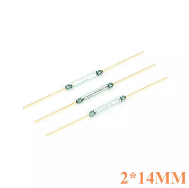 Reedkontakte 10W Mini Reedschalter 2mm x 10mm Reed Kontakte Schließer MKA-14103