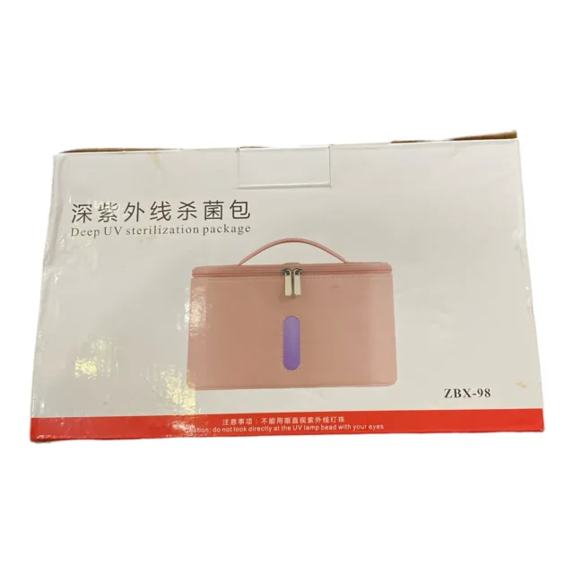 Bolso esterilizador UV portátil desinfección caja de limpieza hogar hotel bolso de viaje