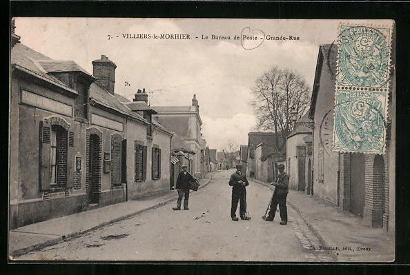 Carte Postale Ancienne Villiers-Saint-Benoît – Rue Marie Guillemot – Yonne (89)