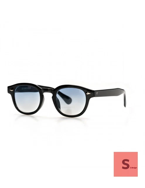 occhiali da sole per da uomo donna unisex uv400 stile moscot blu fumè occhiale