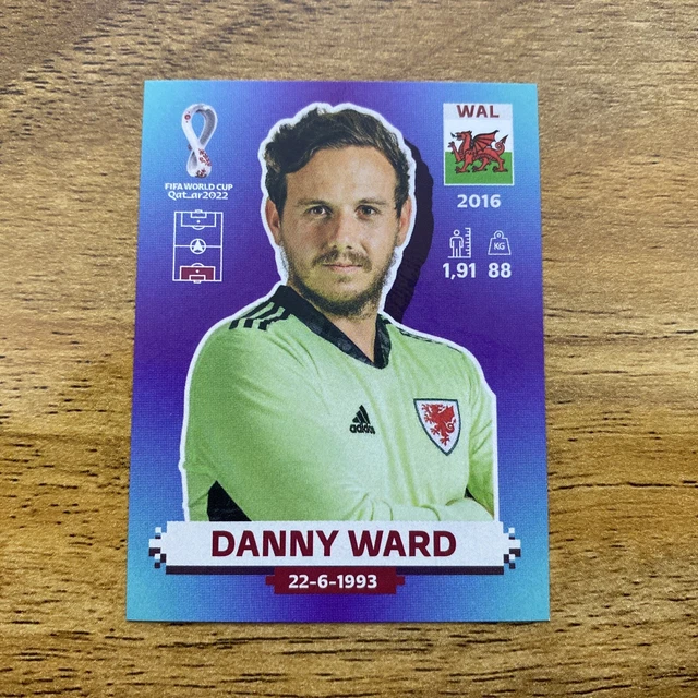 PANINI QATAR WORLD Cup 2022 22 DANNY WARD Wales Sticker Number 3 £1.