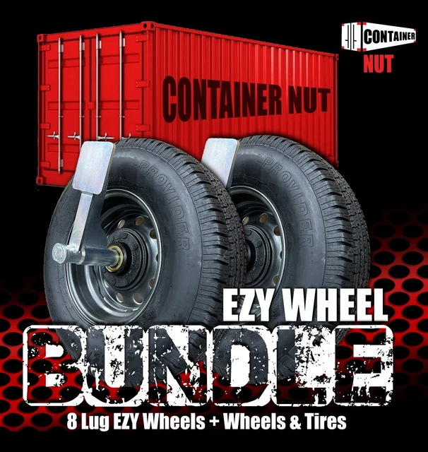 EZY WHEELS 8 Lug Shipping Container Wheels (with wheels and tires) £815