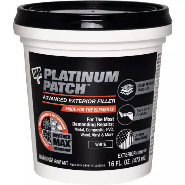 Dap Platinum Patch 16 Oz. Advanced Interior/Exterior Spackling Filler 18740 Pack