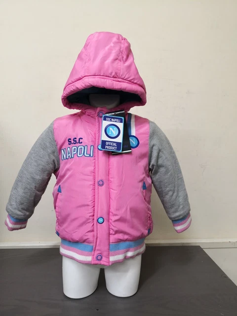 cappotto imbottito cappuccio giacca zip KAPPA  logo napoli 100%ORIGINALE bambina