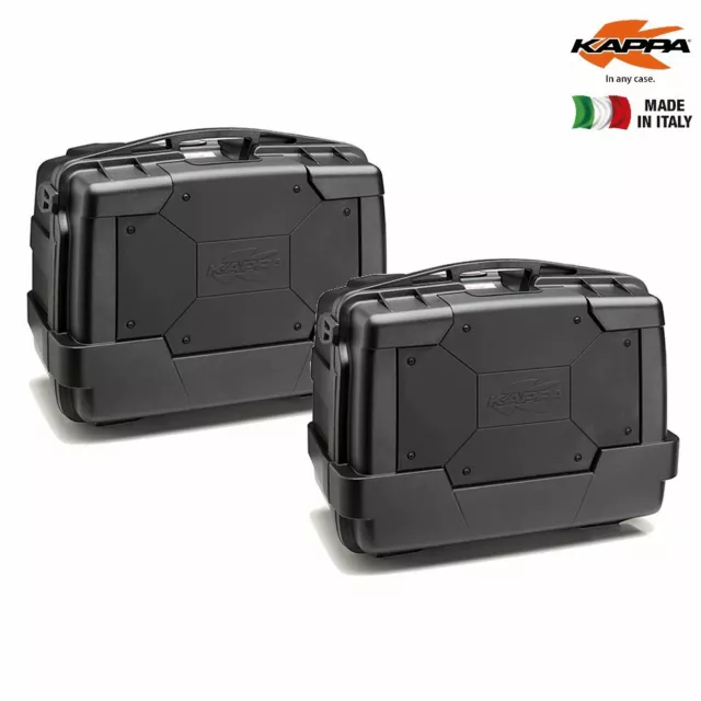 Pair Suitcases Motorcycle KAPPA KGR46NPACK2 Garda Monokey Berth 46 L