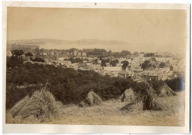 Angleterre, Torquay, vue de la côte, Vintage albumen print, ca.1870 Tirage vinta
