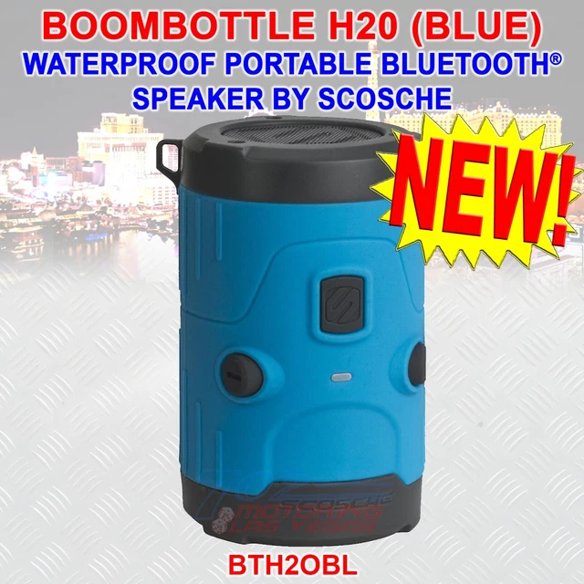 Scosche Boombottle H2O+ Ip67 Rugged Waterproof Wireless Bluetooth Speaker (Blue)