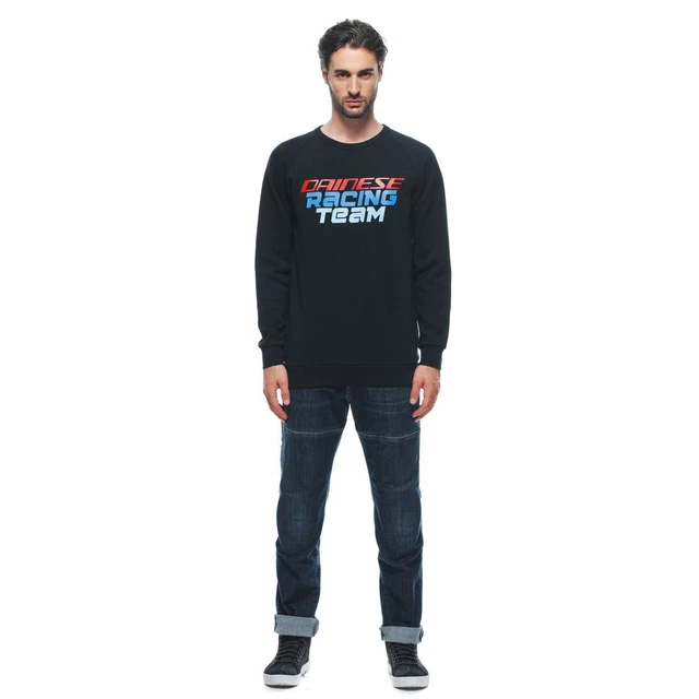 Sweatshirt Cotton Man Dainese RACING BLACK