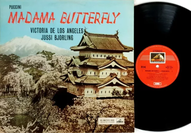 Puccini–Madame Butterfly-Highlights Vinyl LP Bjorling-De Los Angeles OASD 7521