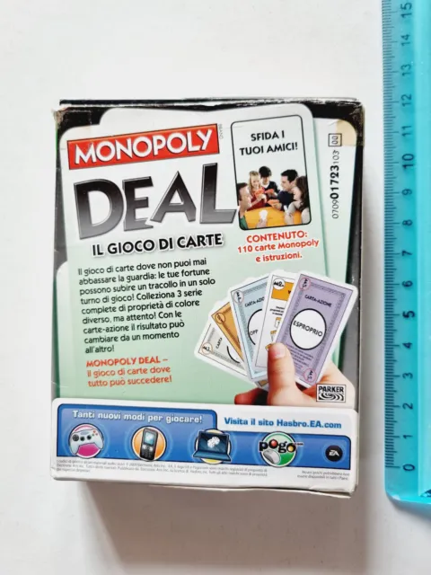 Cartes De Jeu Monopoly Deal Hasbro Vintage Originelle Playing Card New 2