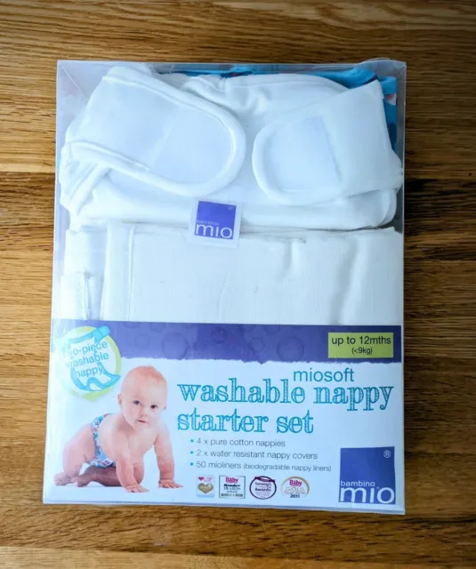 Bambino Mio Miosoft Washable Nappy Liner Starter Set  / Age Up To 12 Months/9kg
