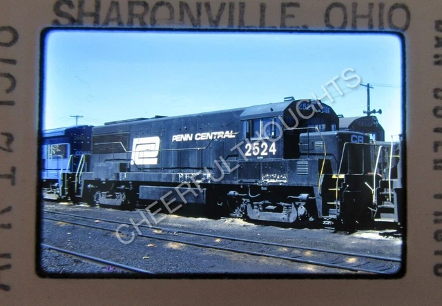 Original  '78 Kodachrome Slide PC Penn Central 2524 U25B Sharonville, OH   37T17