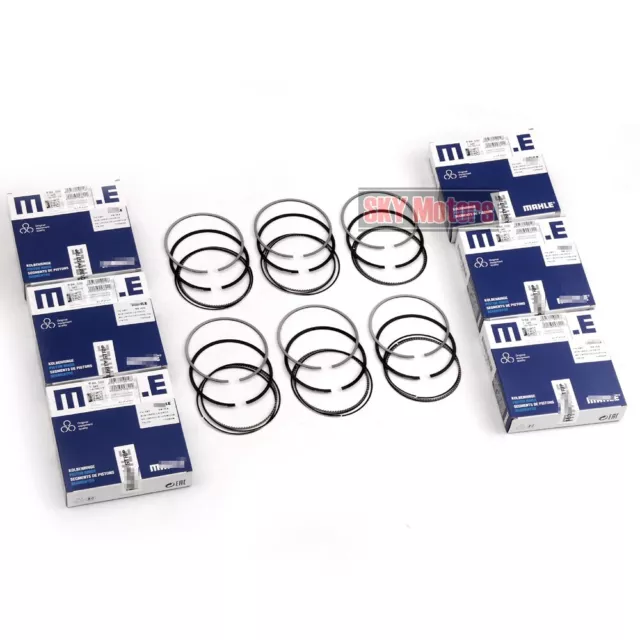 6x Piston Rings Set For Porsche 911 Carrera 991 981 Boxster Cayman S 3.4L 3436CC