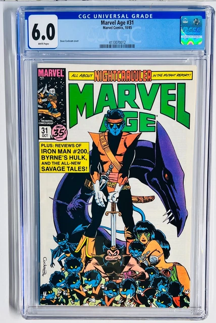 Marvel Age #31 CGC 6.0 1st Appearance of Thundercats-(Preview)-Low Grade/Low $