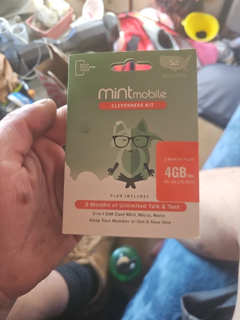 Mint Mobile- 4GB Phone Plan- 3 Months of Wireless Service
