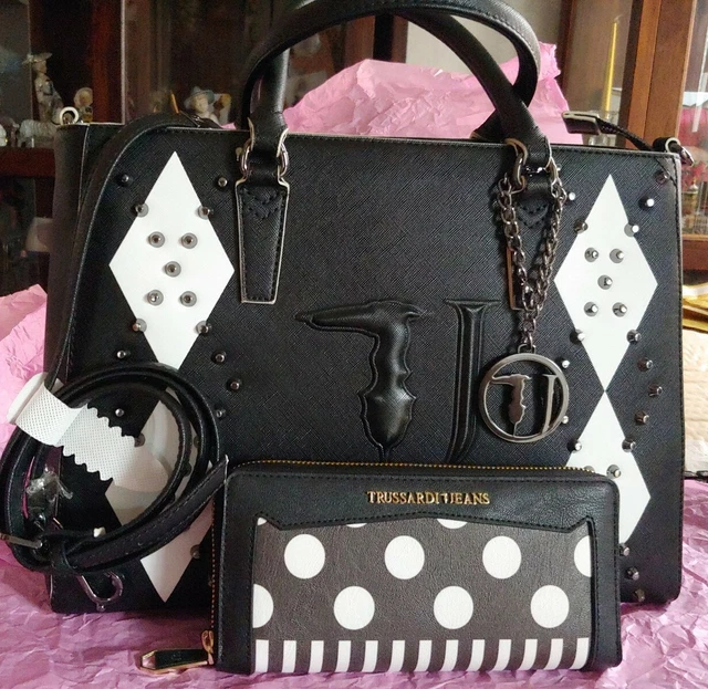 BORSA TRUSSARDI IN pelle trattata anti acqua macchie con portafoglio. valore 250 EUR 150 00 PicClick IT