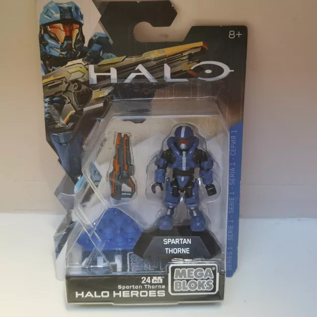 Mega Bloks Halo Heroes Series 1 spartan Thorne DKW62 figure RARE