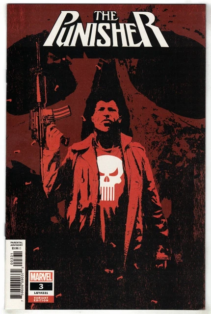 Punisher #3 1:25 Andrea Sorrentino Variant Marvel 2018 VF/NM