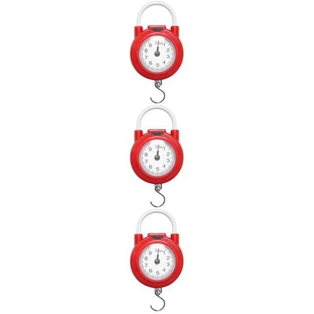 3pcs Portable Luggage Weight Scale Handheld Weight Scale Fishing Scale Spring