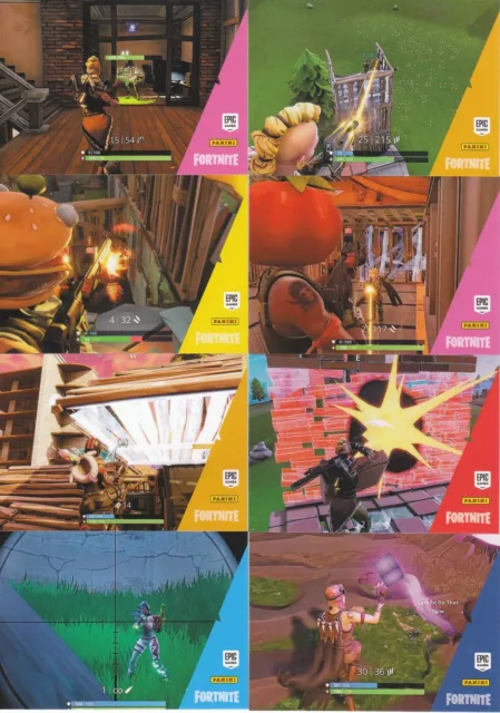 8 Stück Fortnite Serie 1 Ladebildschirm Sammelkarten aus 2019 Posten 2